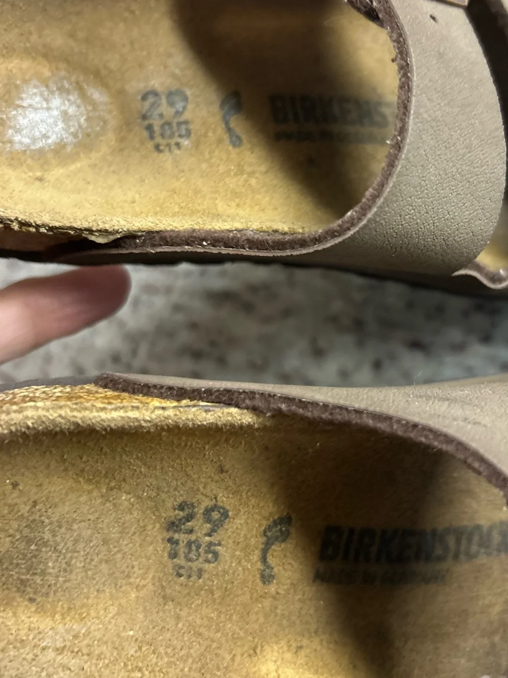Birkenstock Arizona Brown Slide Sandals w/Bronze Buckles - childs 11(29)